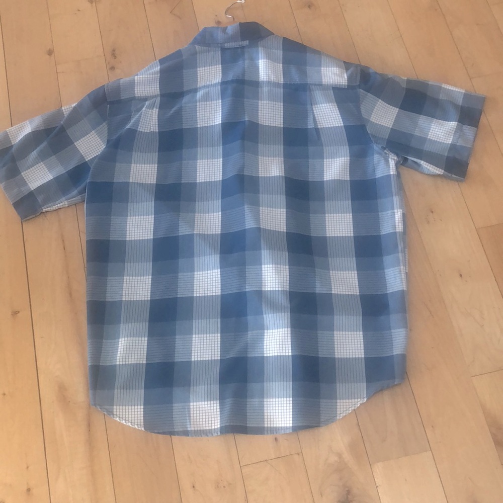Orvis Men's Blue Plaid Shirt - Picture 9 of 12